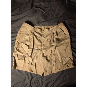 Roundtree & Yorke Mens Big & Tall Tan Walking Shorts Size 46 Chinos